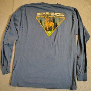 Columbia Men's Long Sleeve T-Shirt, Large, Light Blue, PHG